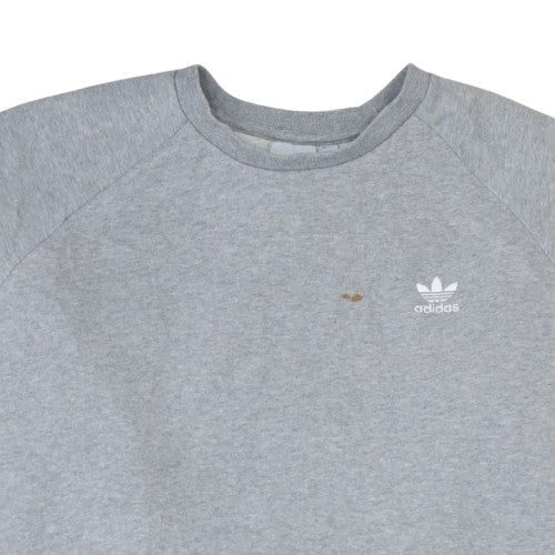 Adidas Mens Grey XL Crew Neck Pullover Sweatshirt