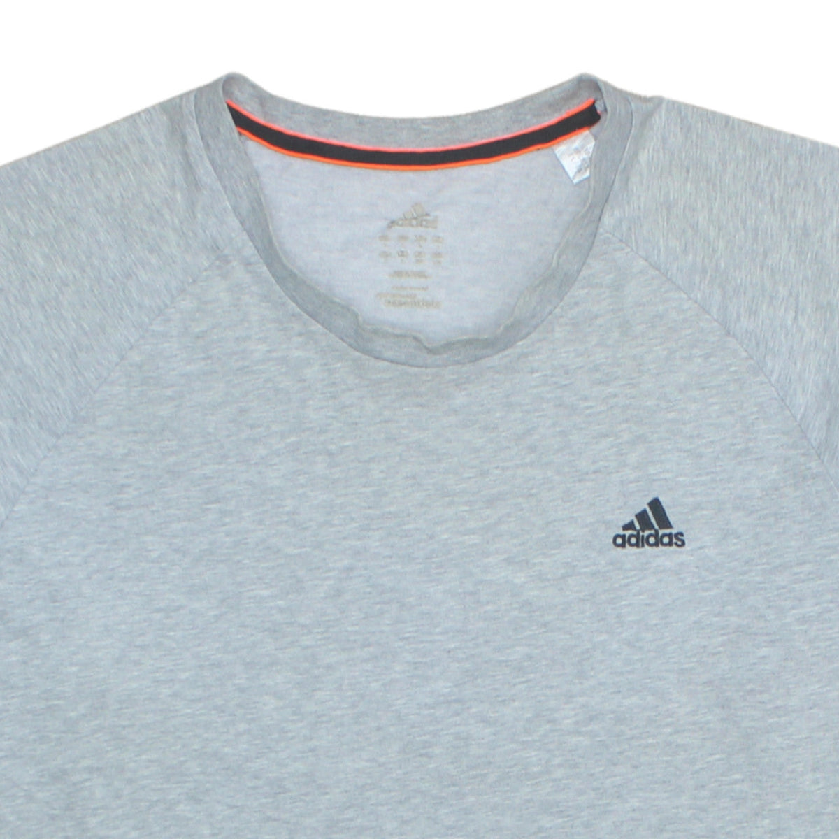 Adidas Men's Grey Crew Neck Short Sleeve Sports T-Shirt Medium