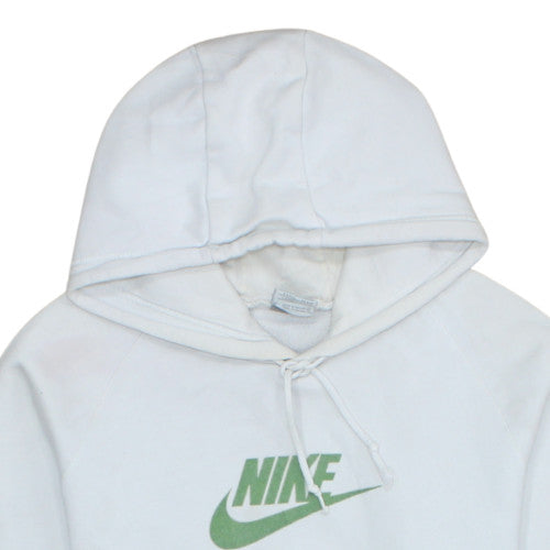 Nike Women White XL Pullover Hoodie with Green Logo