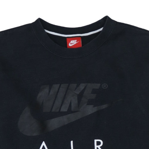 Nike Air Men's Black Small Pullover Crew Neck Graphic Sweatshirt
