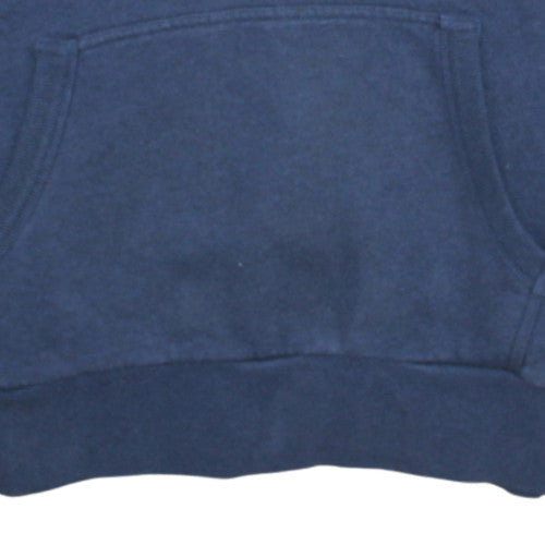 Superdry Men's Blue Pullover Hoodie M Fleece Logo Sweatshirt
