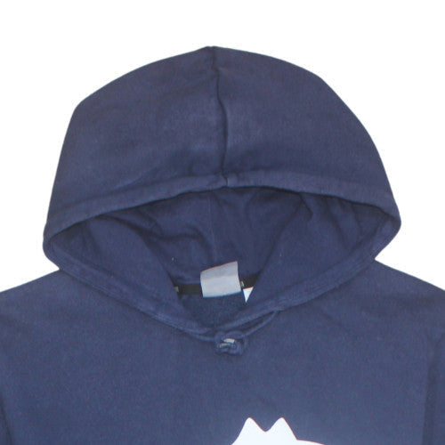 Puma Men's Blue Pullover Hoodie L Sports Graphic Print Fleece