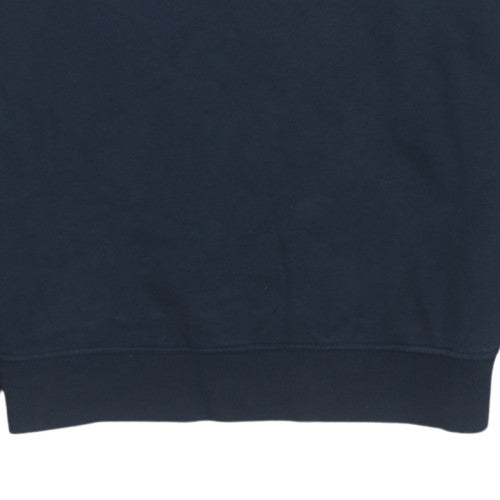 Nike Men's Blue Small Pullover Sweatshirt Crew Neck Logo Fleece