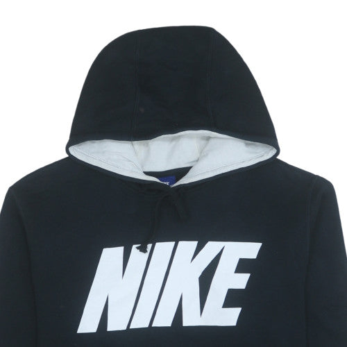 Nike Men's Black Pullover Hoodie Size L Graphic Fleece Sweatshirt