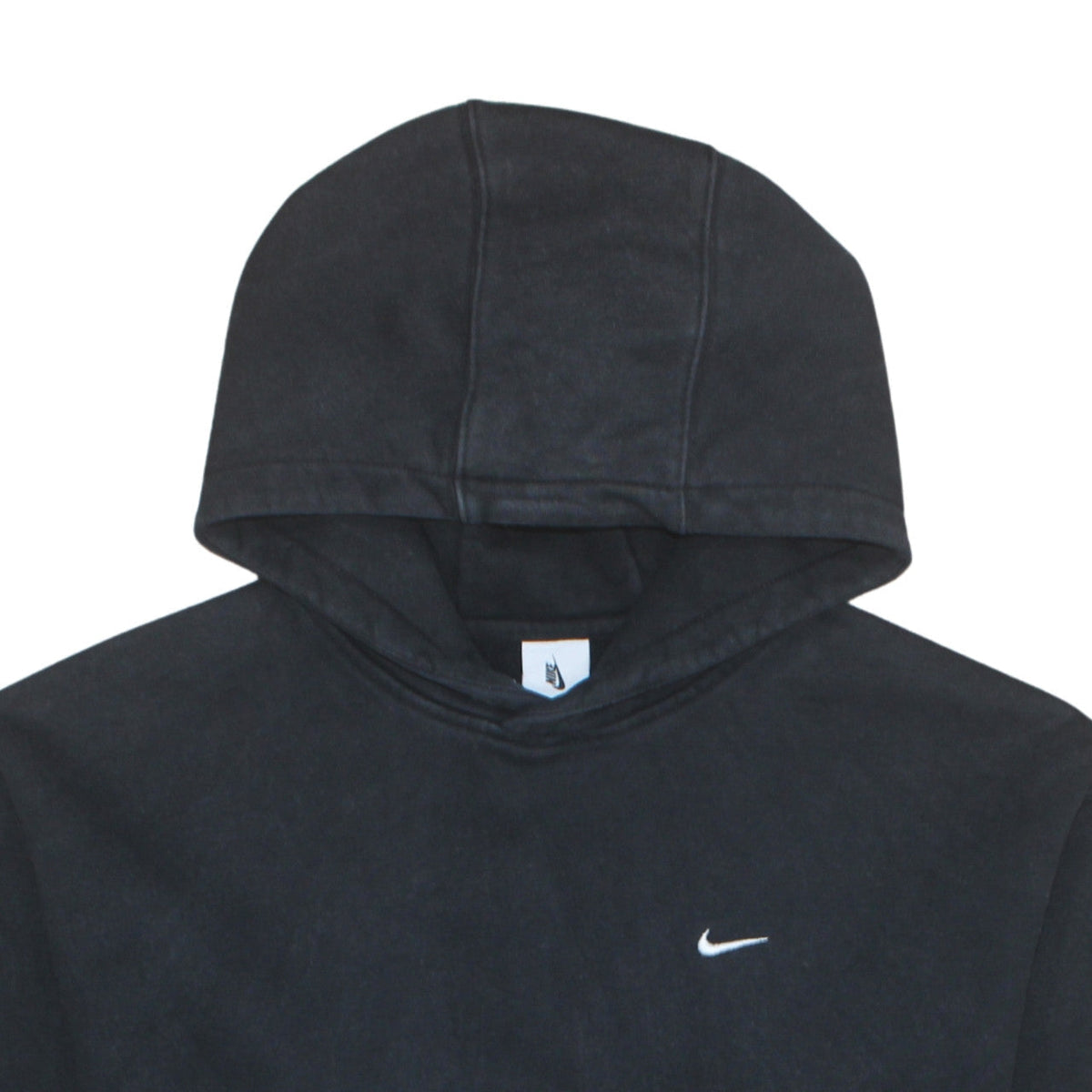 Nike Men's Black Pullover Hoodie Size L Logo Fleece Sweatshirt
