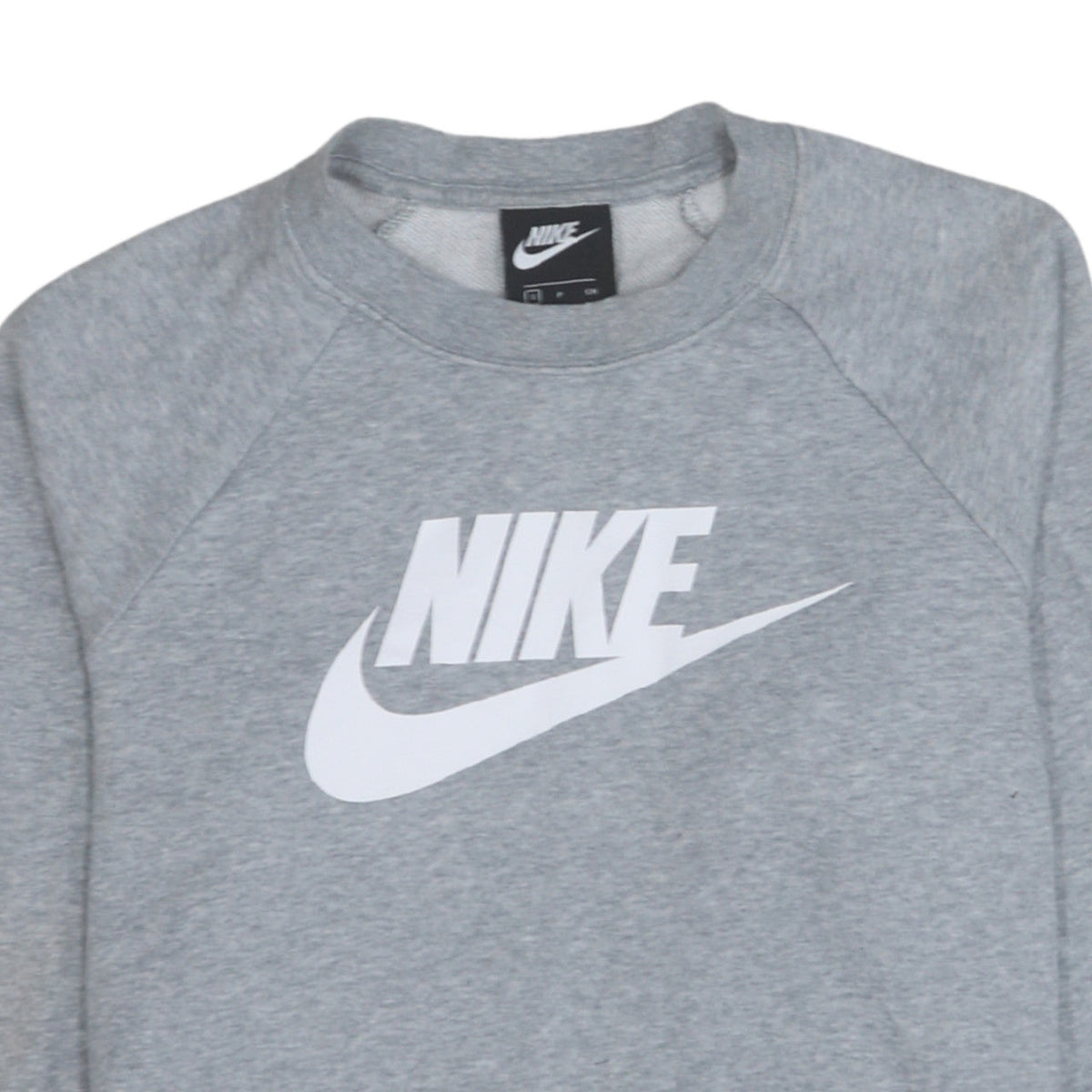 Nike Women Grey Crew Neck Pullover Sweatshirt Small