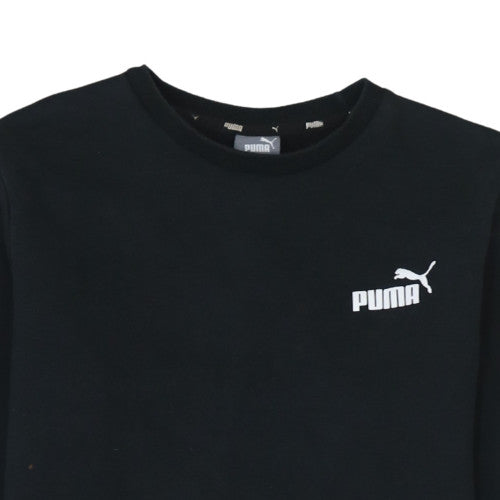 Puma Womens Black Crew Neck Pullover Sweatshirt M