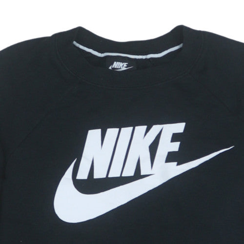 Nike Men's Black Small Pullover Crew Neck Graphic Sweatshirt