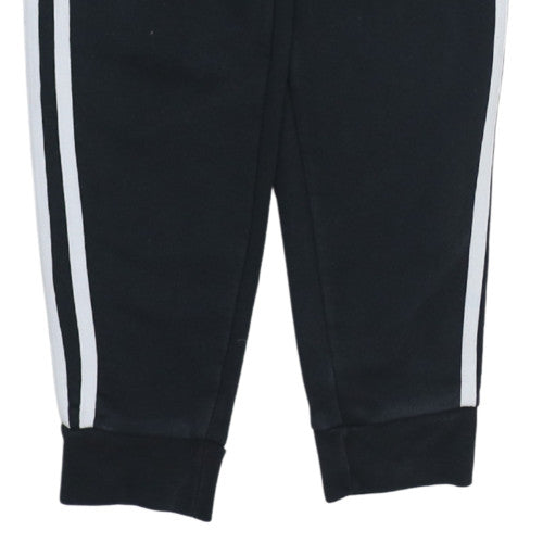 Adidas Men's Black XS Jogger Trousers with Side Stripes