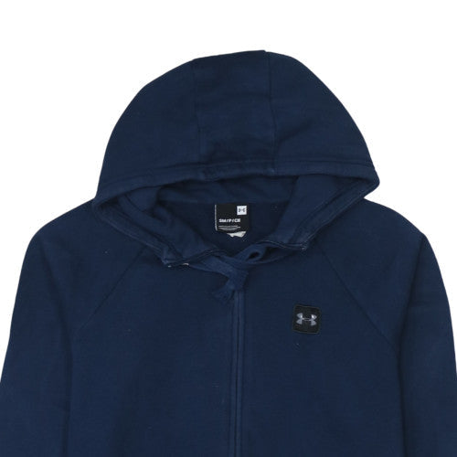Under Armour Men's Blue Full Zip Hoodie Size Small Fleece