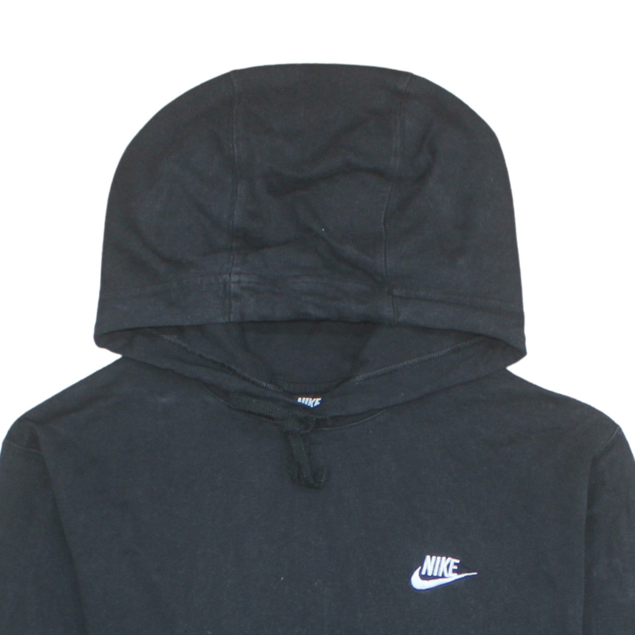 Nike Men's Black Pullover Hoodie Medium Cotton Sportswear