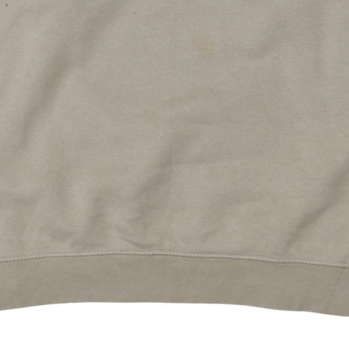 Nike Womens Beige Crew Neck Pullover Sweatshirt XL Cotton Blend
