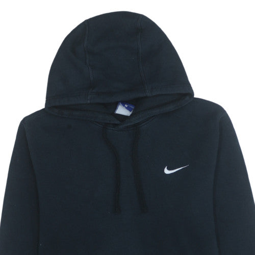 Nike Mens Black Pullover Hoodie M Regular Fit Fleece Logo Sweatshirt