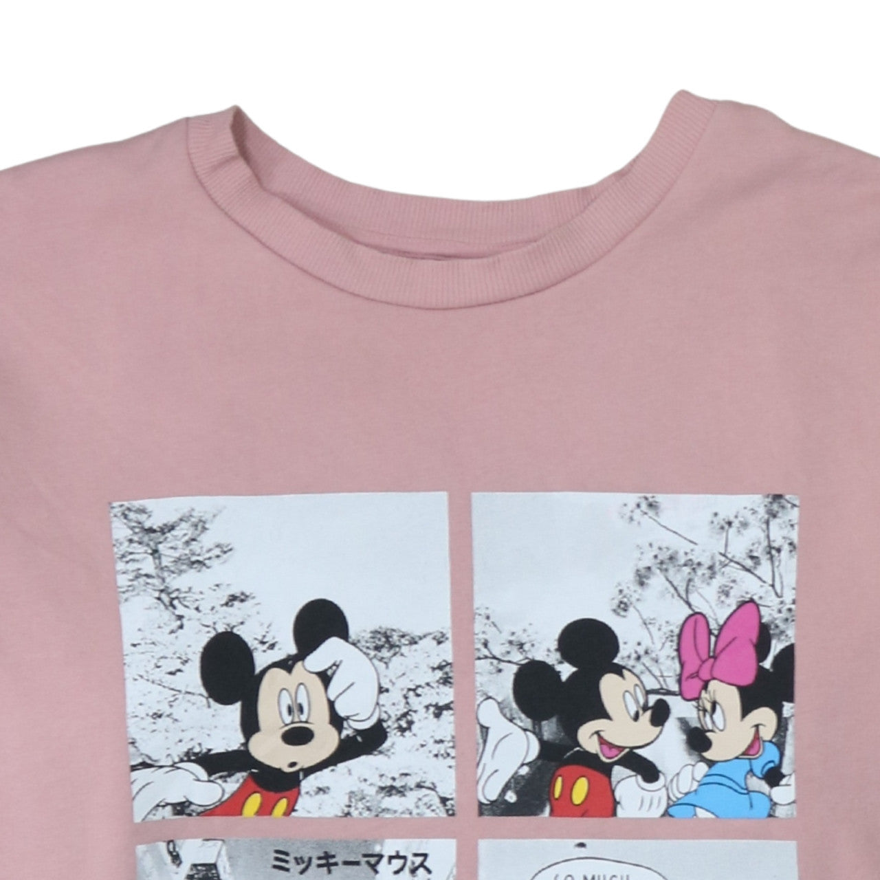 Disney x George Pink Mickey & Minnie Travel Sweatshirt Women L