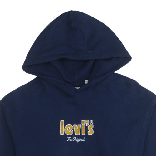 Levi's Men's Navy Blue Relaxed Fit Pullover Hoodie Size L