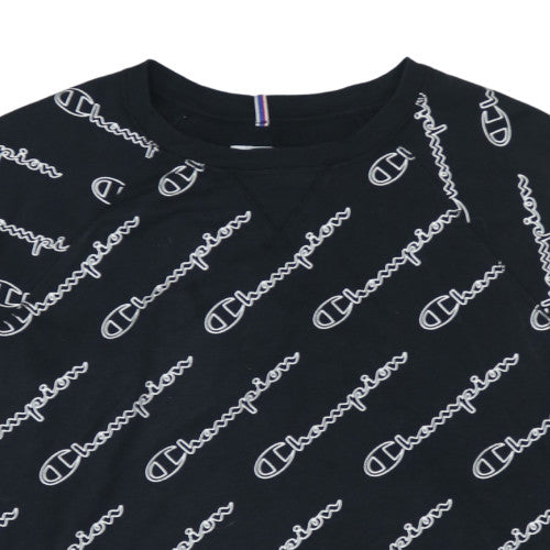 Champion Womens Black 2XL Pullover Logo Sweatshirt
