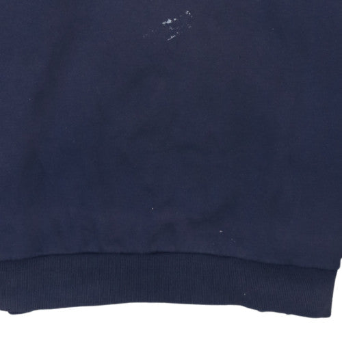 Puma Men's Blue Crew Neck Logo Pullover Sweatshirt Size M