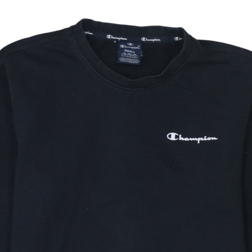 Champion Women Black Small Crew Neck Pullover Sweatshirt