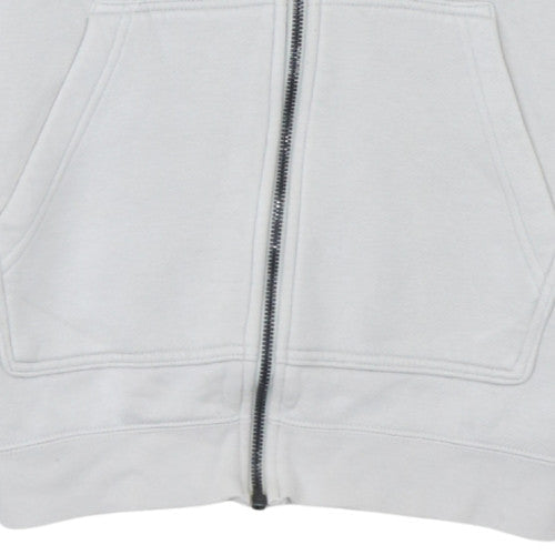 Nike Men's White XS Full Zip Hoodie Sweatshirt with Logo