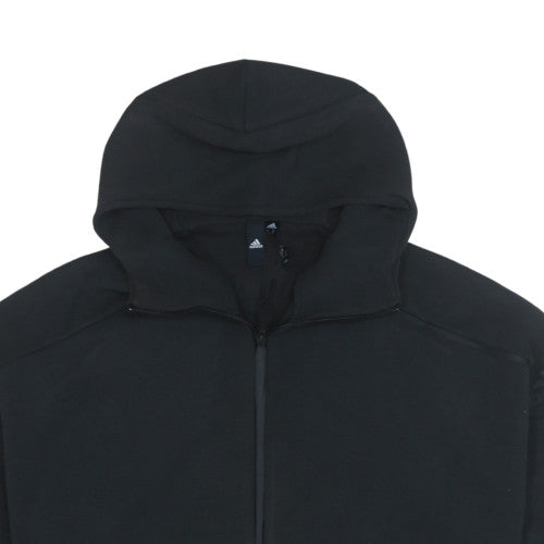 Adidas Men's Black XL Full Zip Hooded Sweatshirt