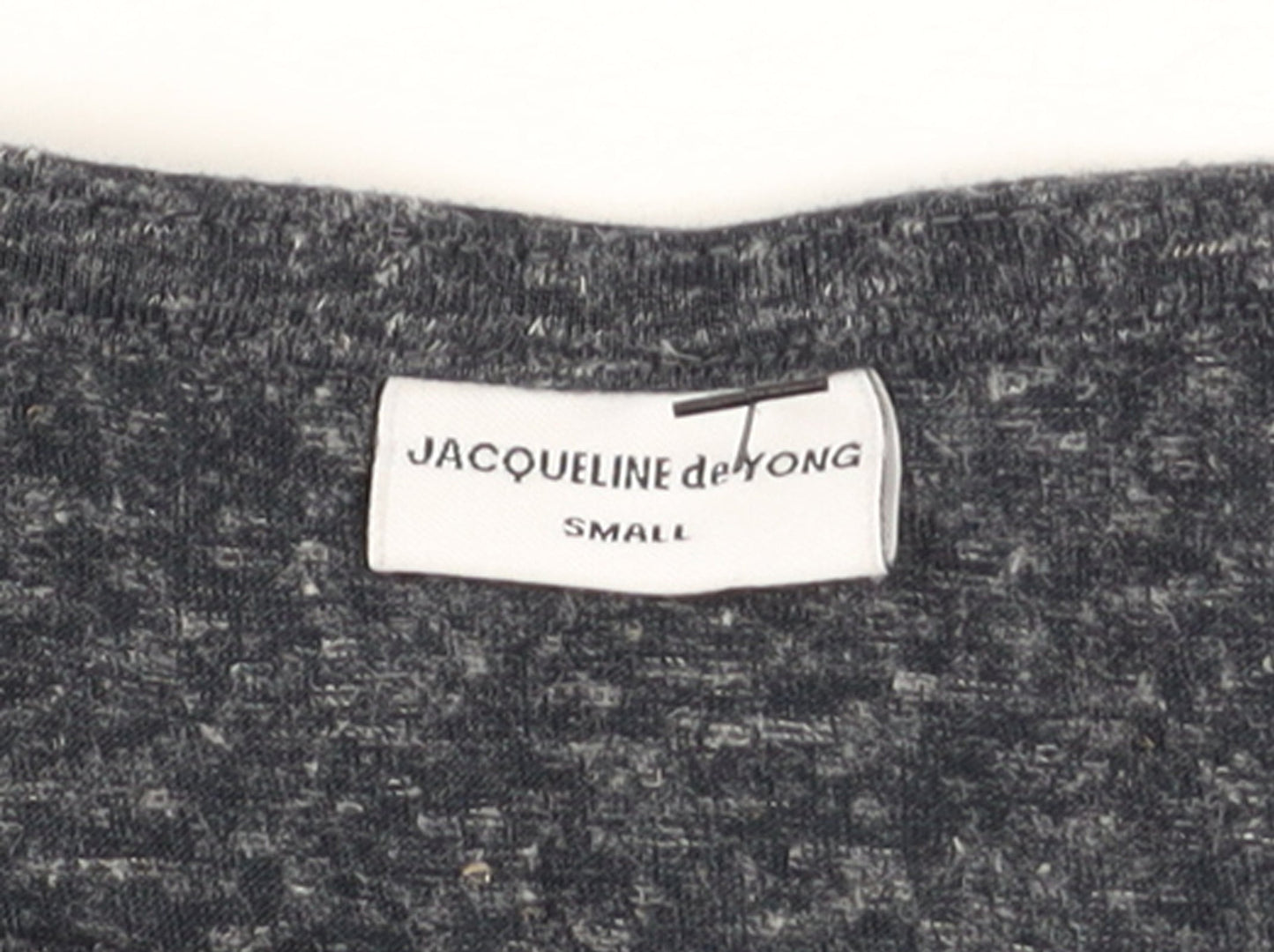 Jacqueline de Yong Women's Grey Long Sleeve Shift Dress Size S
