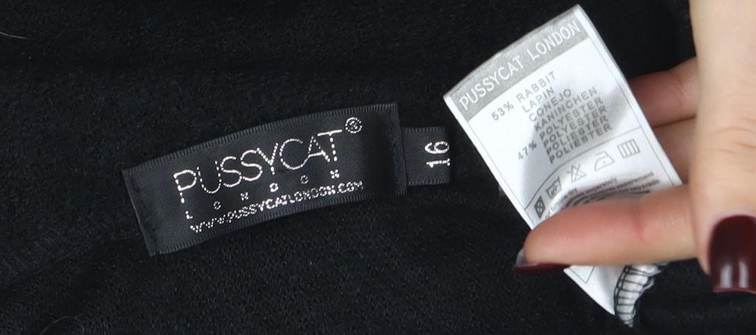 Pussycat London Womens Black Size 10 Sleeveless Pinafore Dress