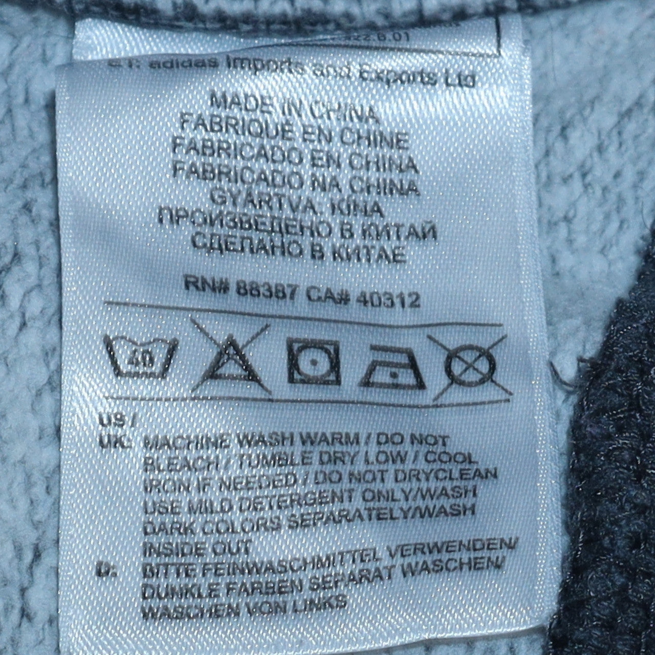 Adidas Men's Grey Pullover Hoodie Size M Fleece Sportswear