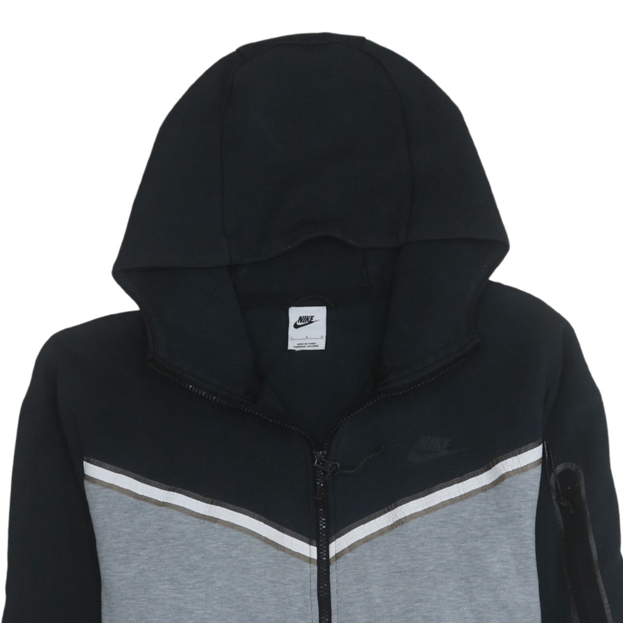 Nike Men’s Grey Full Zip Hoodie L Sportswear Jacket
