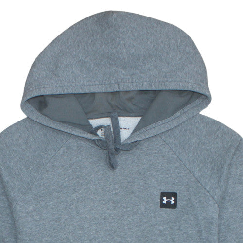 Under Armour Mens Grey Pullover Hoodie L Regular Fit Fleece