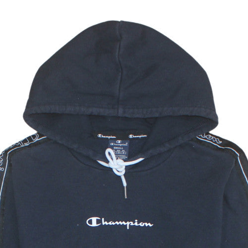 Champion Men's Black Small Pullover Hoodie Logo Sportswear