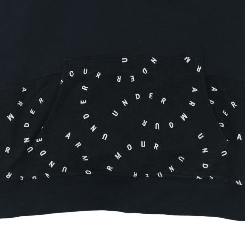Under Armour Womens Black L Logo Hoodie Large Loose Fit Sweatshirt