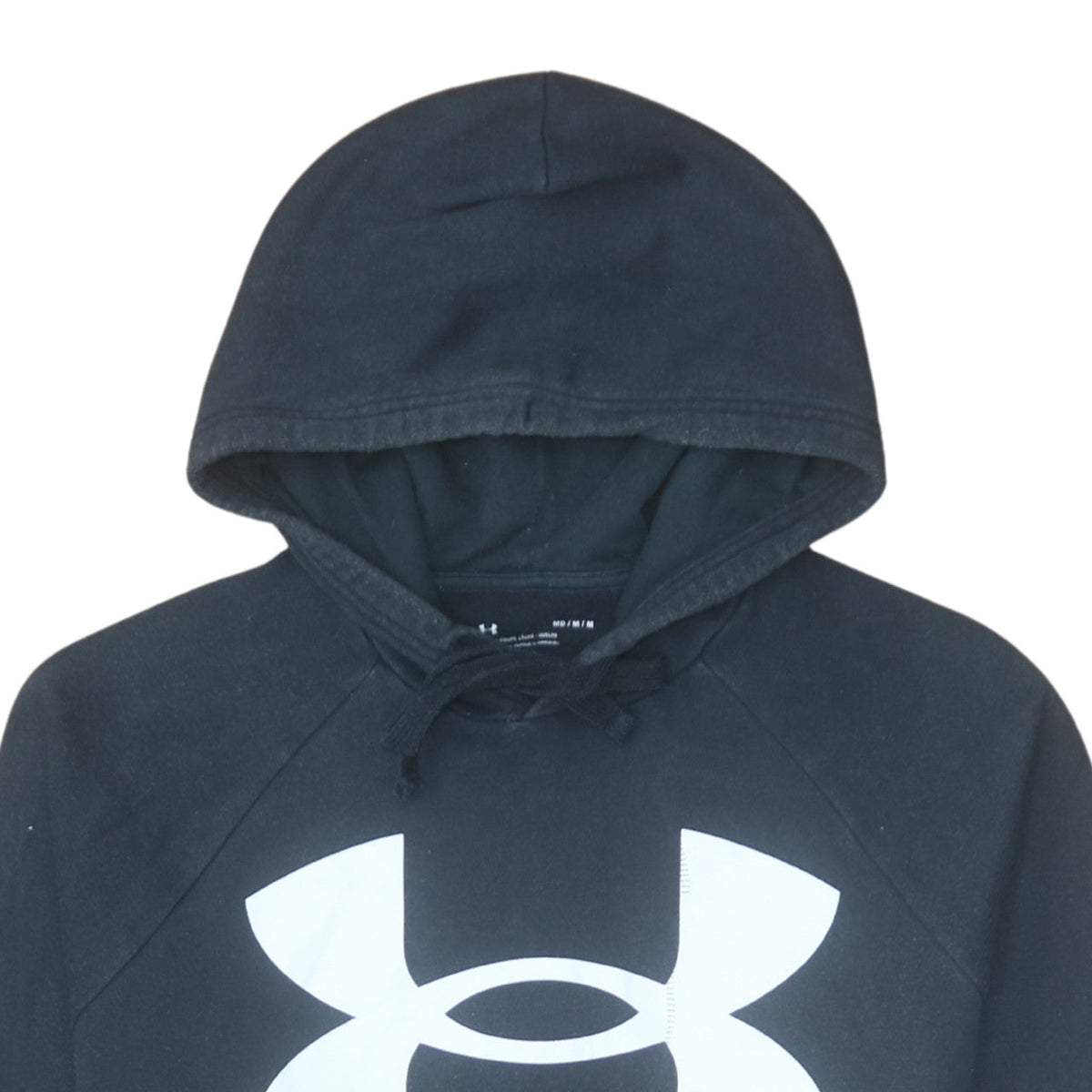 Under Armour Men's Black Pullover Hoodie Medium Loose Fit Sportswear