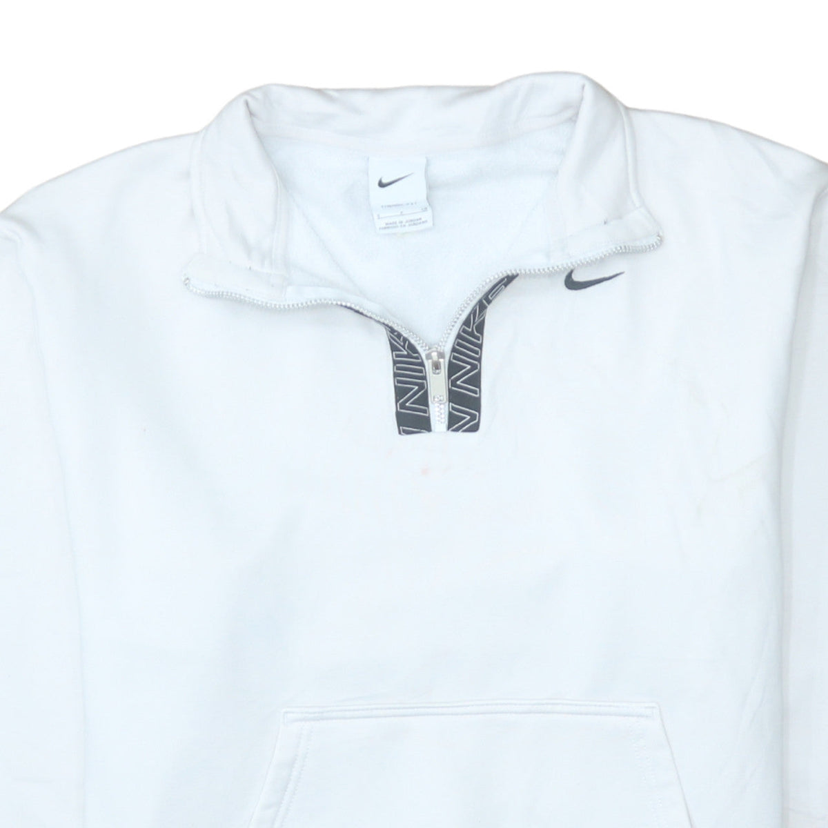 Nike Women White Therma-Fit 1/4 Zip Pullover Sweatshirt Size S