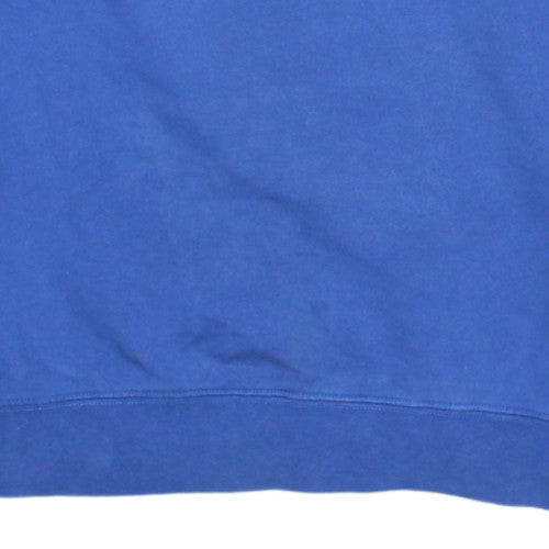 Fila Mens Blue Logo Crew Neck Pullover Sweatshirt Size L