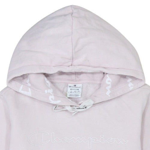 Champion Women's Pink Pullover Hoodie Medium Cotton Blend Casual Sweatshirt