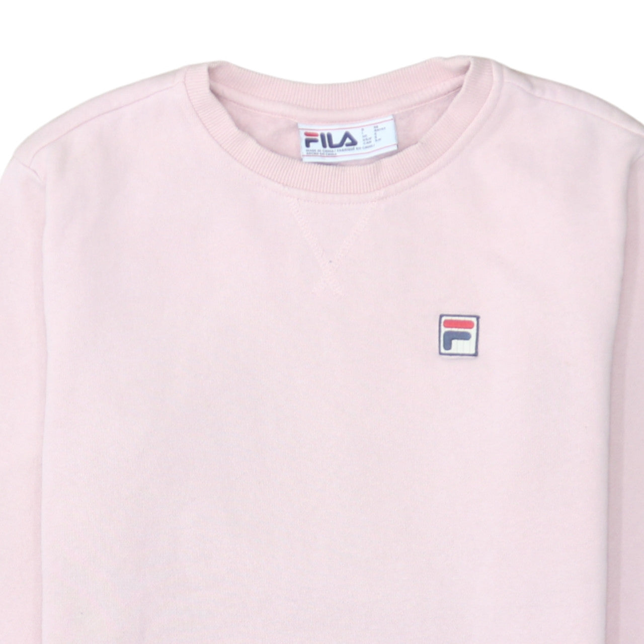 Fila Women Pink Crew Neck Pullover Sweatshirt Size Small