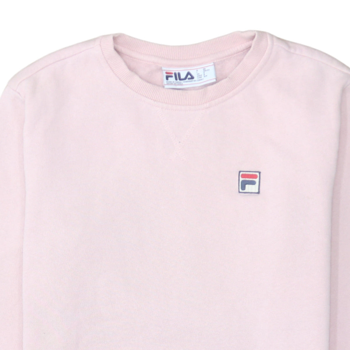 Fila Women Pink Crew Neck Pullover Sweatshirt Size Small