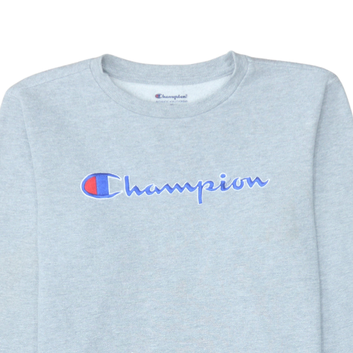 Champion Womens Grey Pullover Sweatshirt 2XL Cotton Blend Logo