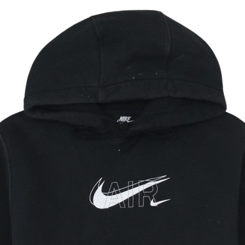 Nike Men's Black Small Pullover Hoodie with Logo Graphic Print
