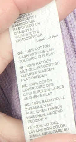 FatFace Women’s Purple Cotton Crew Neck Long Sleeve Jumper Size 16