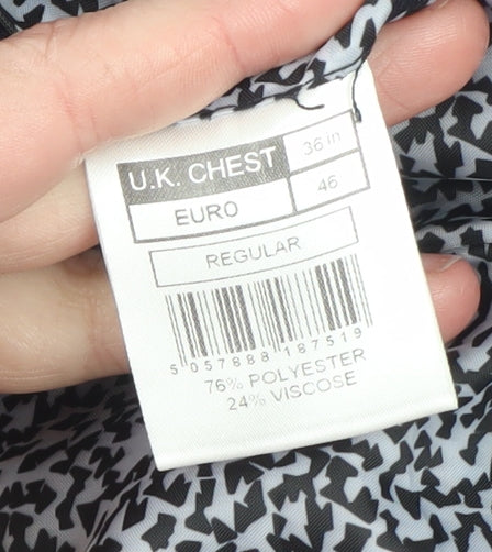 Limehaus Women's Blue Checked Regular Fit Blazer Size 10