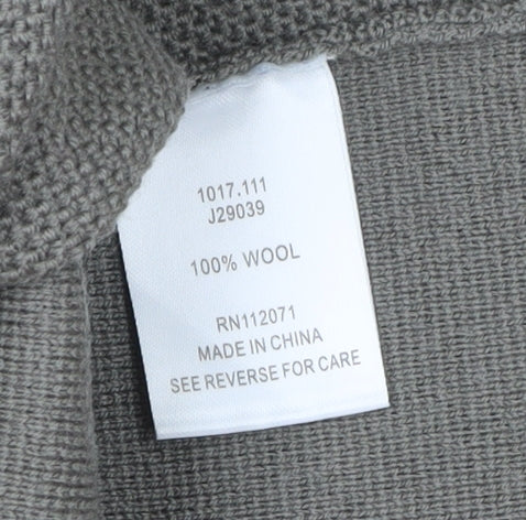 Jigsaw Women’s Grey Wool High Neck Cardigan Size S
