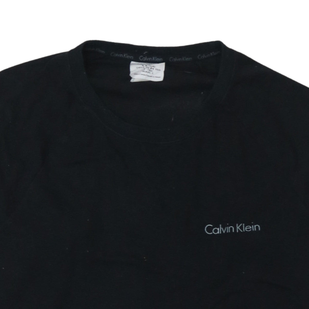 Calvin Klein Women's Black Small Pullover Sweatshirt Cotton Blend