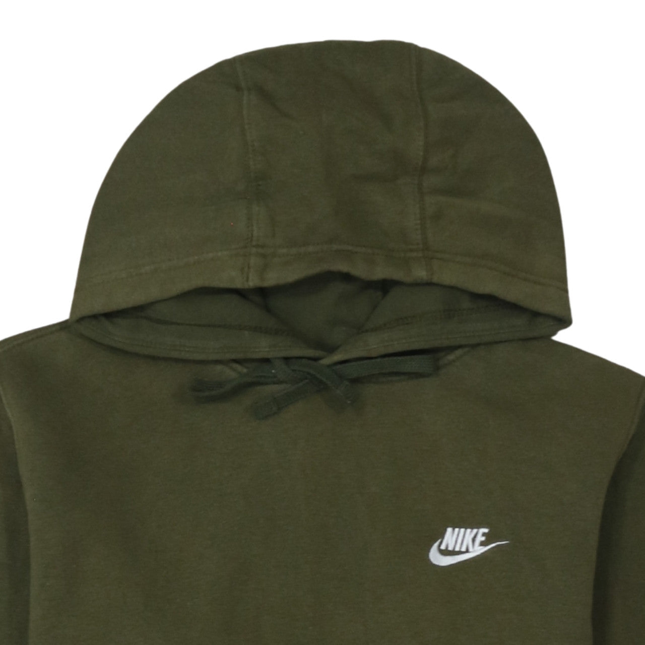 Nike Men Green Pullover Hoodie Small Regular Fit Fleece Sweatshirt