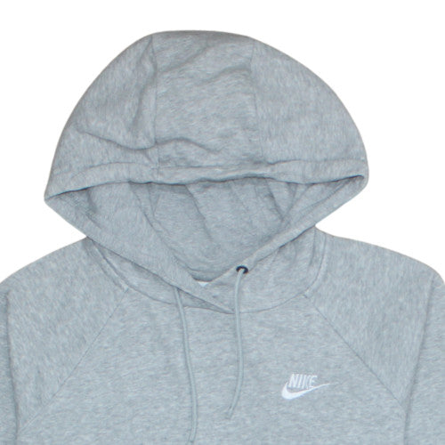 Nike Men's Grey Pullover Hoodie M Regular Fit Fleece Sportswear