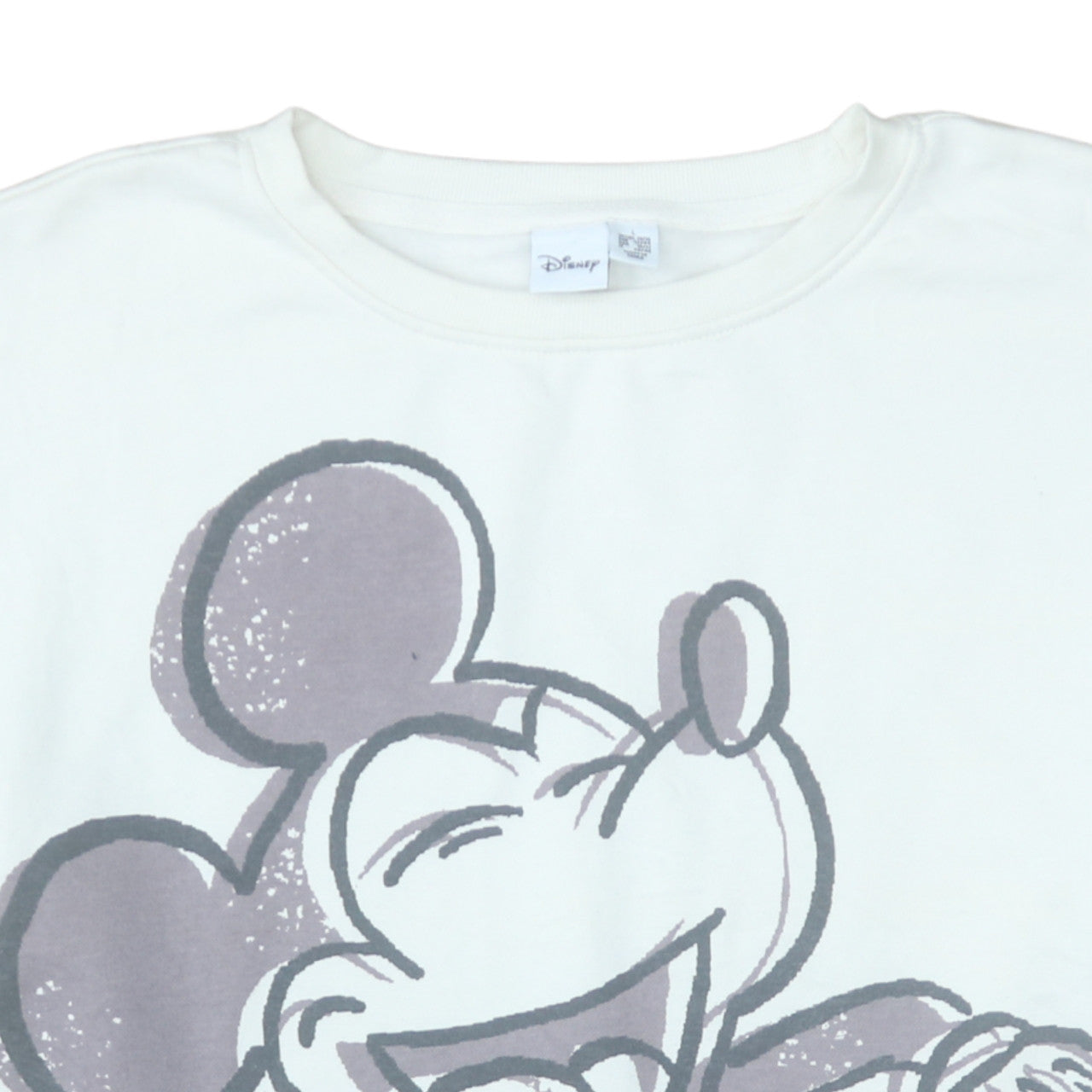 Disney Primark Women’s White Mickey Mouse Sweatshirt Size L 14/16