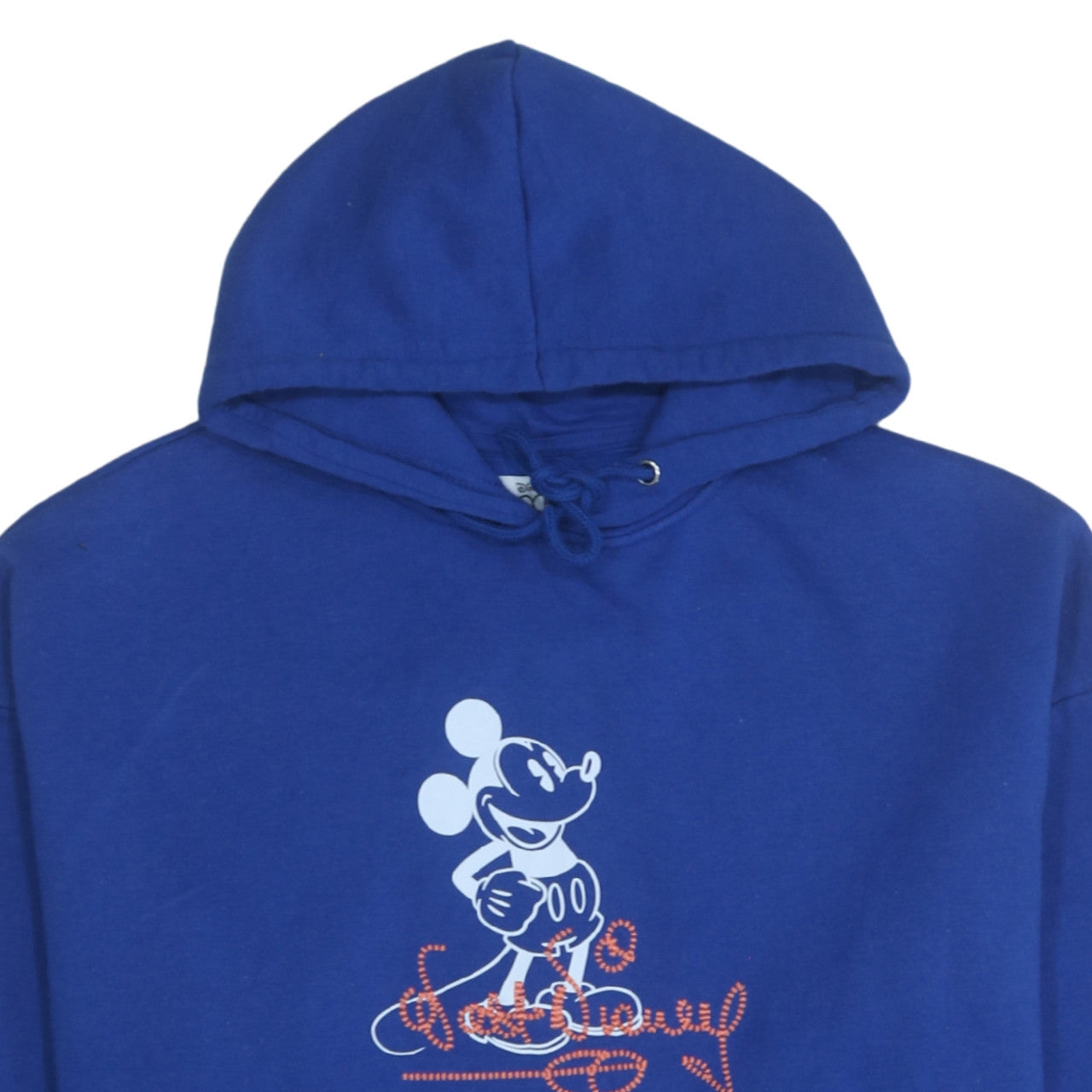 Disney x Primark Women's Blue Hoodie Medium Mickey Graphic Pullover