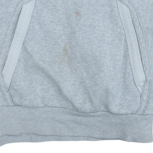 Nike Mens Grey XS Pullover Hoodie with Logo Graphic Print
