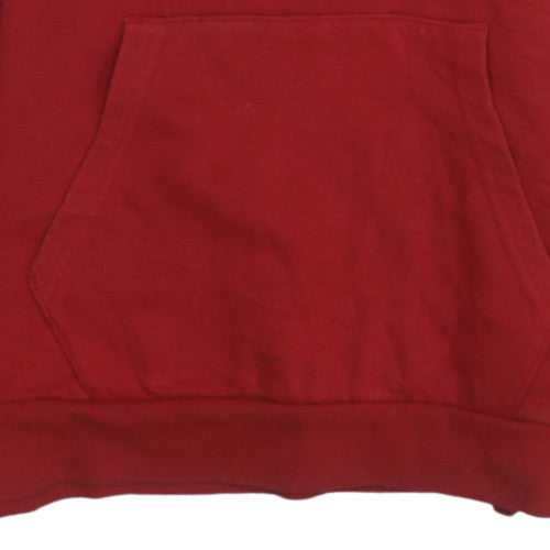 Champion Boys Red Pullover Hoodie 13-14 Years Logo Graphic Fleece