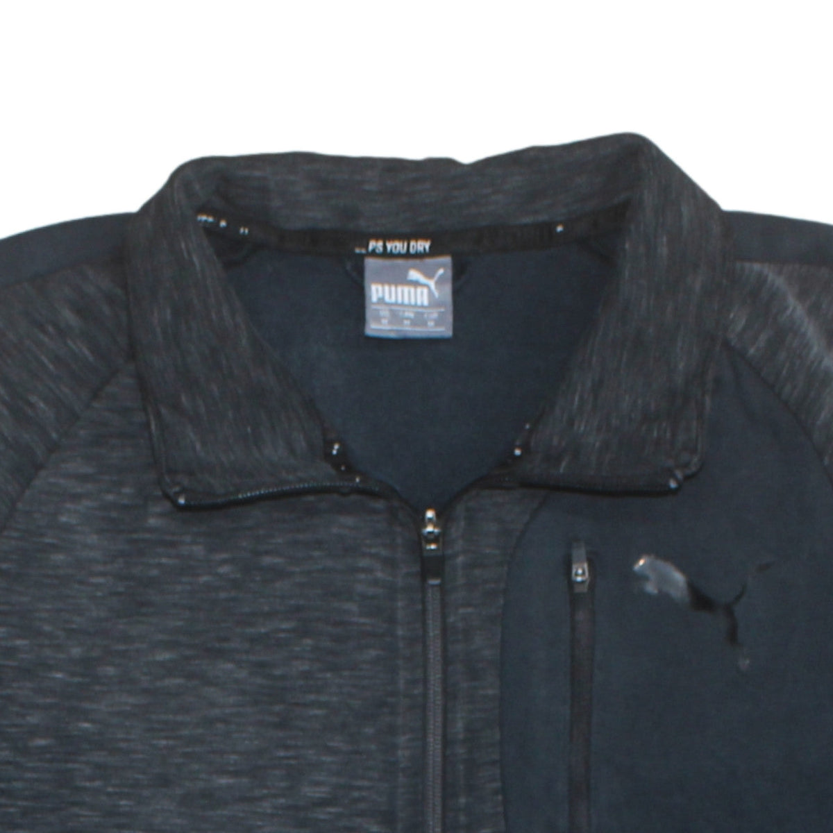 Puma Men's Black Medium Track Jacket Full Zip Polyester Sportswear